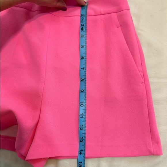 Zara Pink High Waist Tailored Shorts - Picture 4 of 7
